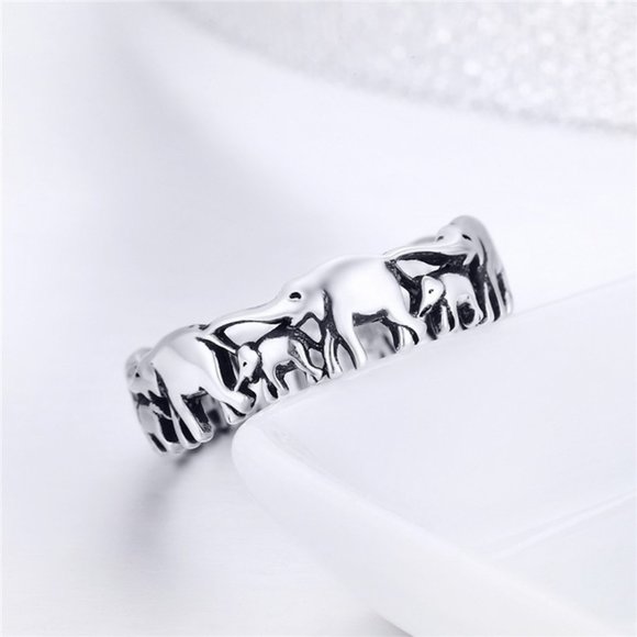 Elephant Ring S925 Sterling Silver - Picture 3 of 5